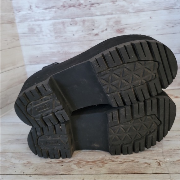 Teva Indio Jewel Black Platform Sandals - Picture 3 of 9